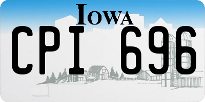 IA license plate CPI696