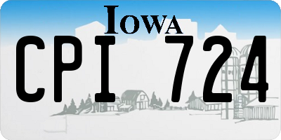 IA license plate CPI724