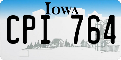 IA license plate CPI764