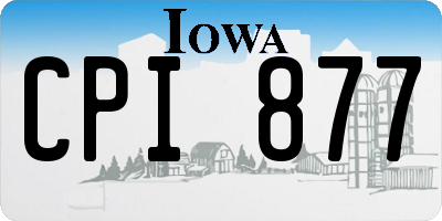 IA license plate CPI877