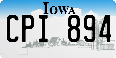 IA license plate CPI894