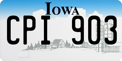 IA license plate CPI903
