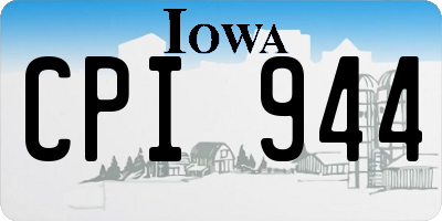 IA license plate CPI944