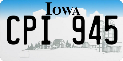 IA license plate CPI945