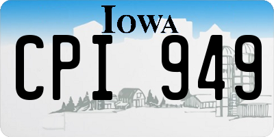 IA license plate CPI949