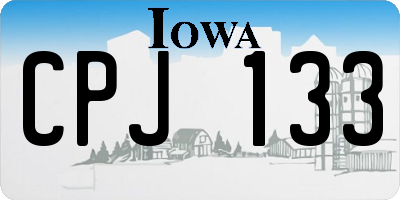 IA license plate CPJ133