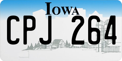 IA license plate CPJ264