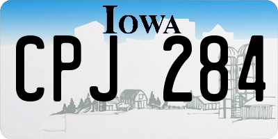 IA license plate CPJ284