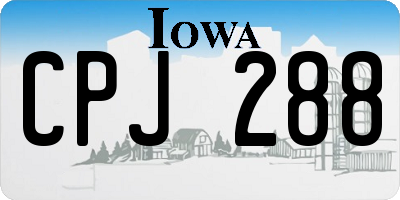 IA license plate CPJ288