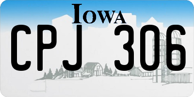 IA license plate CPJ306