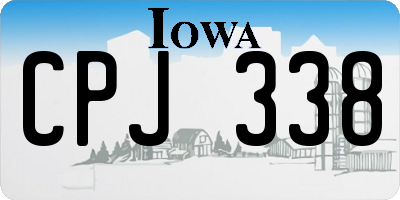 IA license plate CPJ338