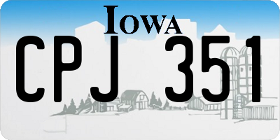 IA license plate CPJ351
