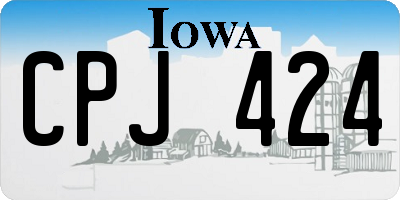 IA license plate CPJ424