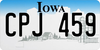 IA license plate CPJ459