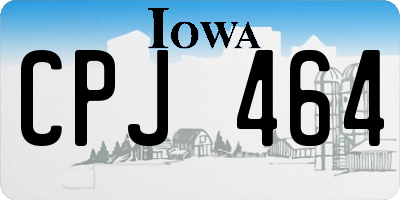 IA license plate CPJ464