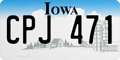 IA license plate CPJ471