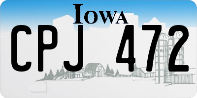 IA license plate CPJ472