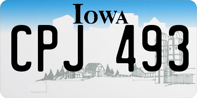 IA license plate CPJ493