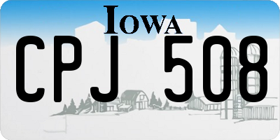 IA license plate CPJ508