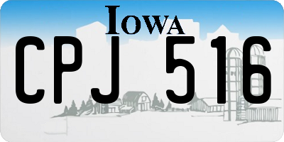 IA license plate CPJ516