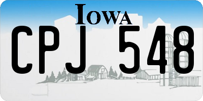 IA license plate CPJ548