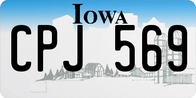 IA license plate CPJ569