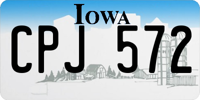 IA license plate CPJ572