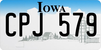 IA license plate CPJ579