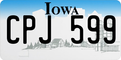 IA license plate CPJ599