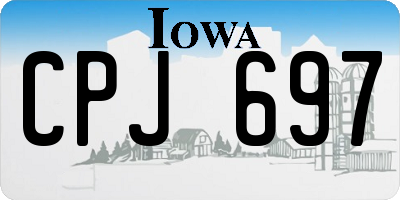 IA license plate CPJ697