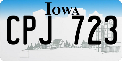 IA license plate CPJ723