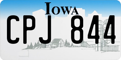 IA license plate CPJ844