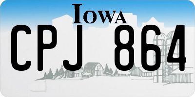 IA license plate CPJ864