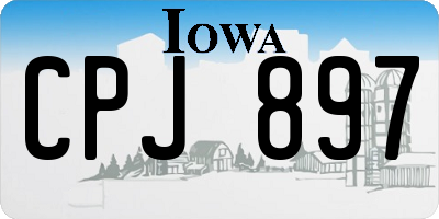 IA license plate CPJ897