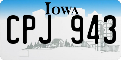 IA license plate CPJ943