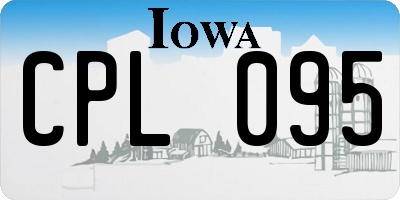 IA license plate CPL095