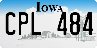 IA license plate CPL484