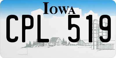 IA license plate CPL519