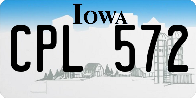 IA license plate CPL572