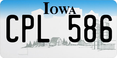 IA license plate CPL586