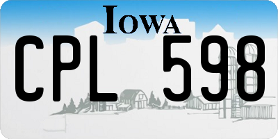 IA license plate CPL598