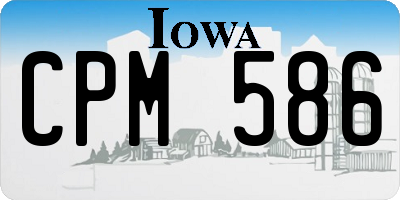 IA license plate CPM586