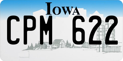 IA license plate CPM622