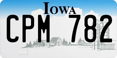 IA license plate CPM782