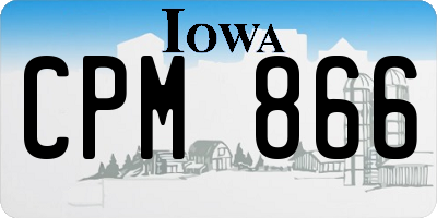 IA license plate CPM866