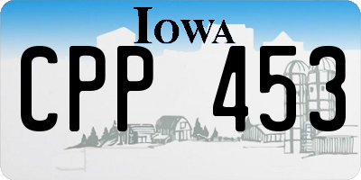 IA license plate CPP453