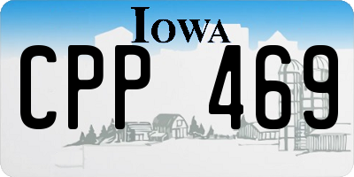 IA license plate CPP469
