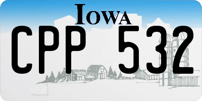 IA license plate CPP532