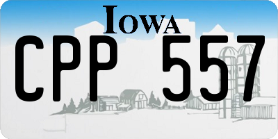 IA license plate CPP557
