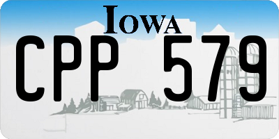 IA license plate CPP579